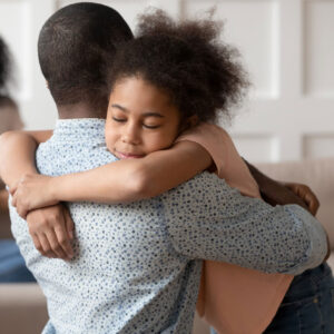 Girl Hugging Dad